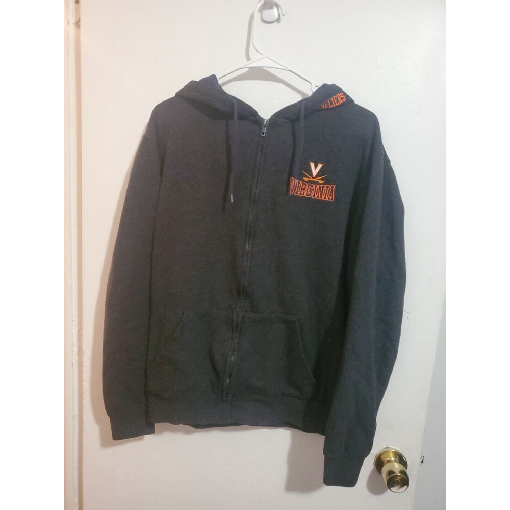 Colosseum Virginia Tech Hokies Zip-Hoodie Black Jacket Men’s Large